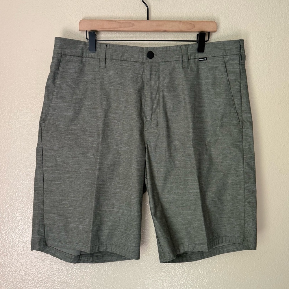 Hurley Men's Olive Flat Front Shorts